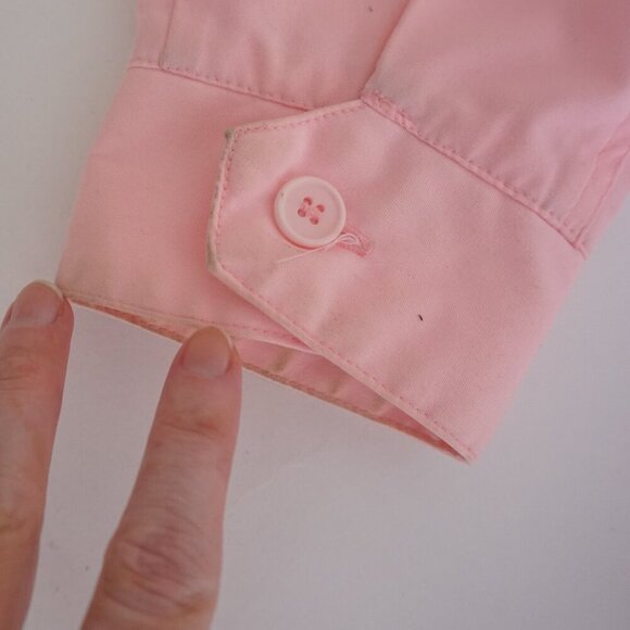 Vintage Serge Saint Yves Sport Pastel Pink Zip Up Lightweight Bomber Jacket S - Picture 10 of 13